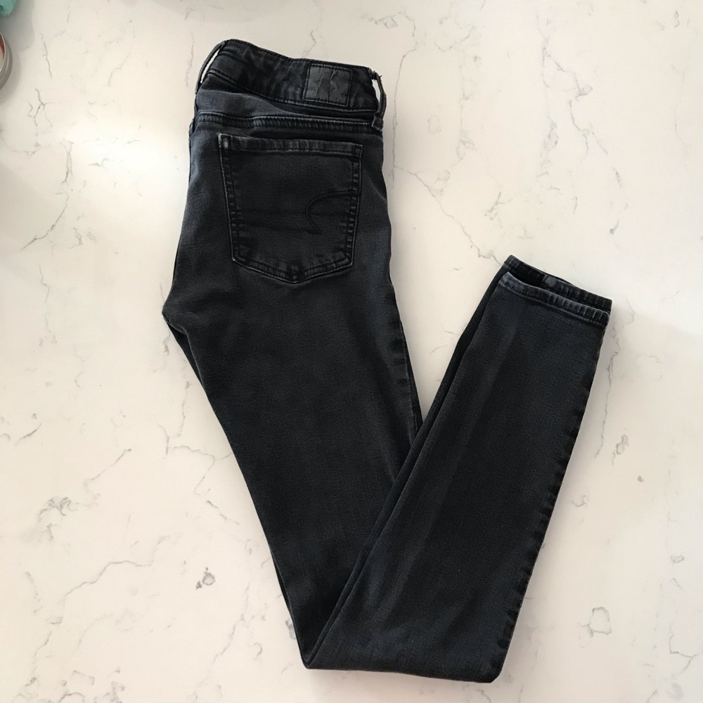 American Eagle black skinny jeans